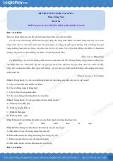 Đề thi thử vào lớp 6 môn Tiếng Việt - Đề số 24 có đáp án